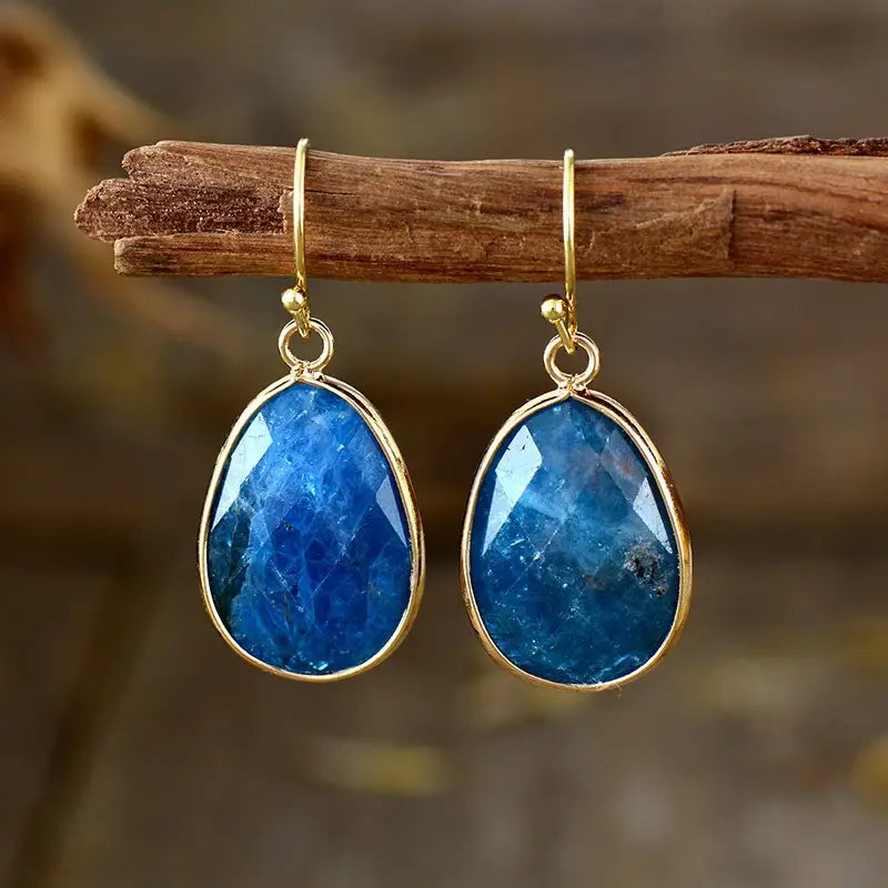 Stone Pendant Earrings