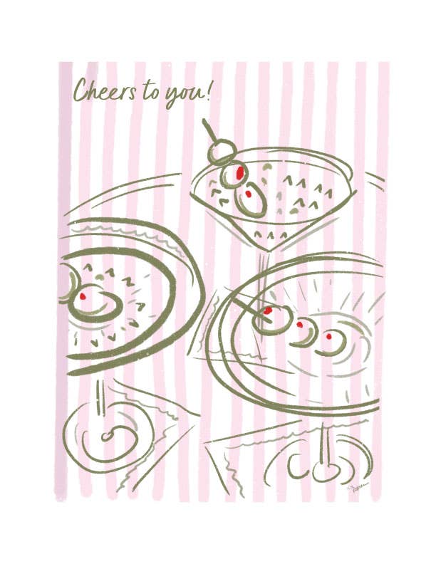 CHEERS TO YOU - Note Card