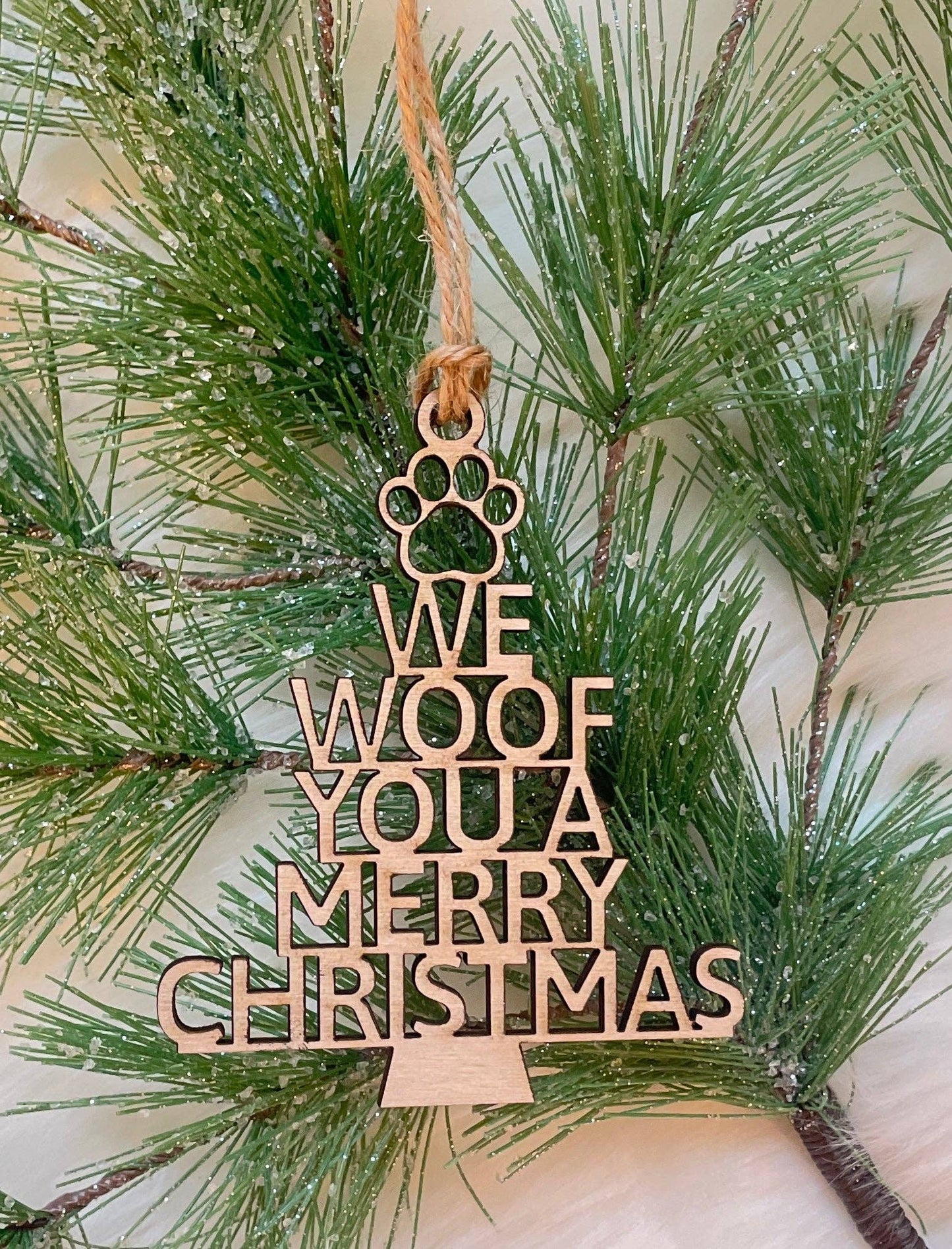 We Woof You A Merry Christmas Ornament
