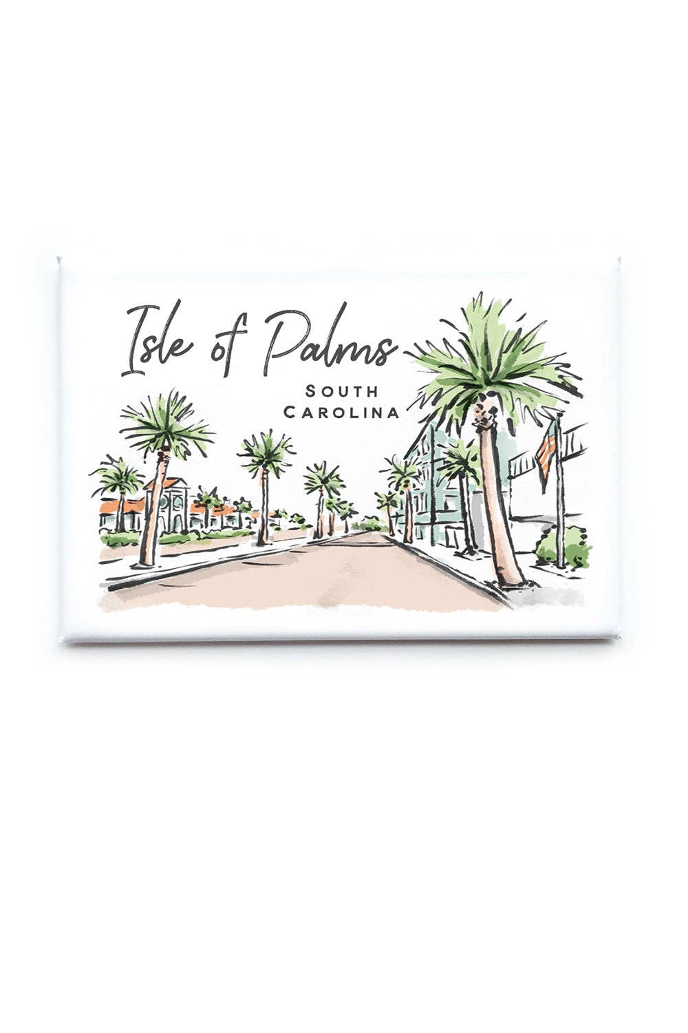 Sherbet Painted Streets - The Isle of Palms Magnet