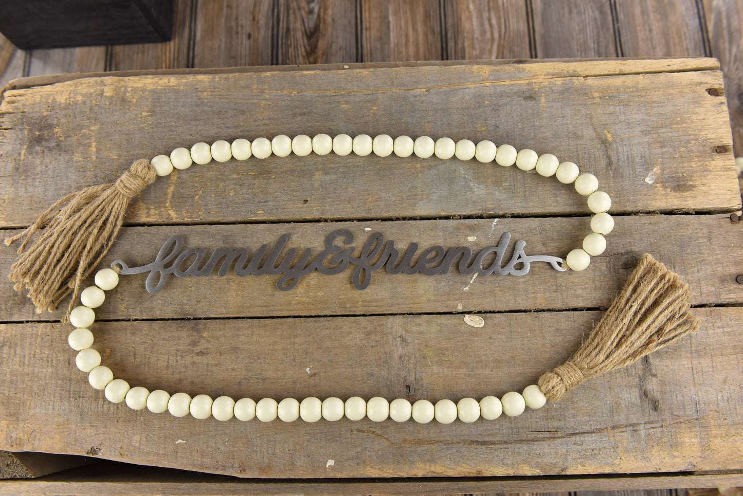 Family & Friends Beaded Garland