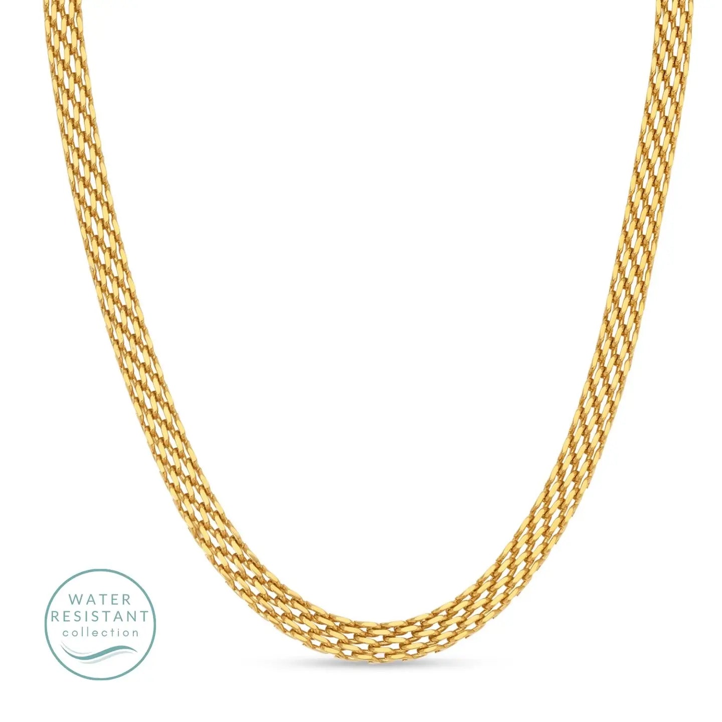 Wide Collar Necklace, Water Resistant