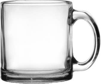 Clear ~ London Coffee Mug, 10.75 Oz