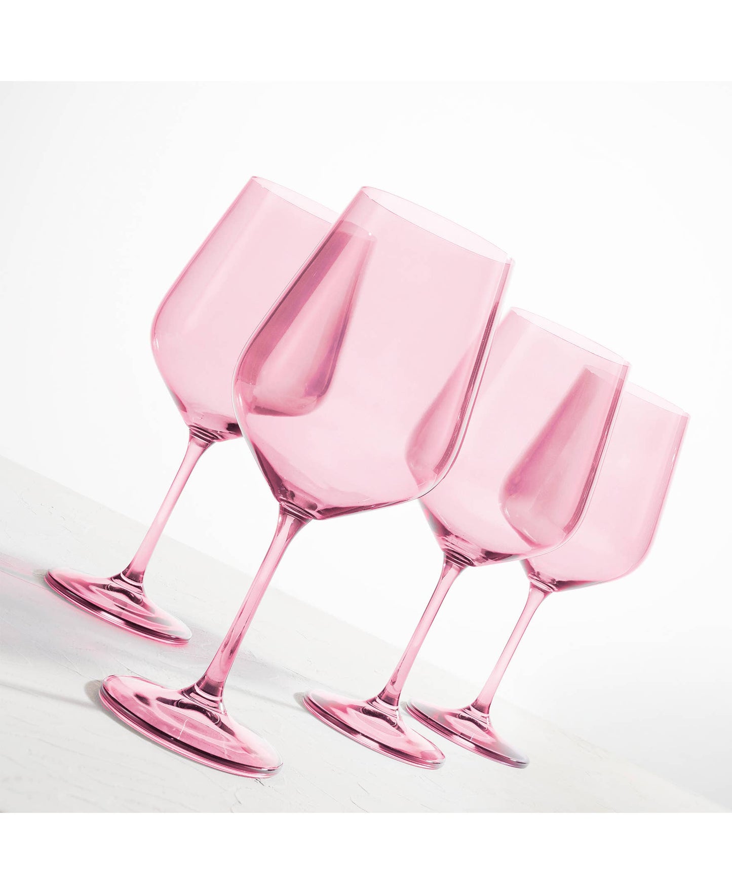 Red Wine Glasses - Rose