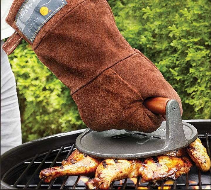 Brown Leather Grill Mitt