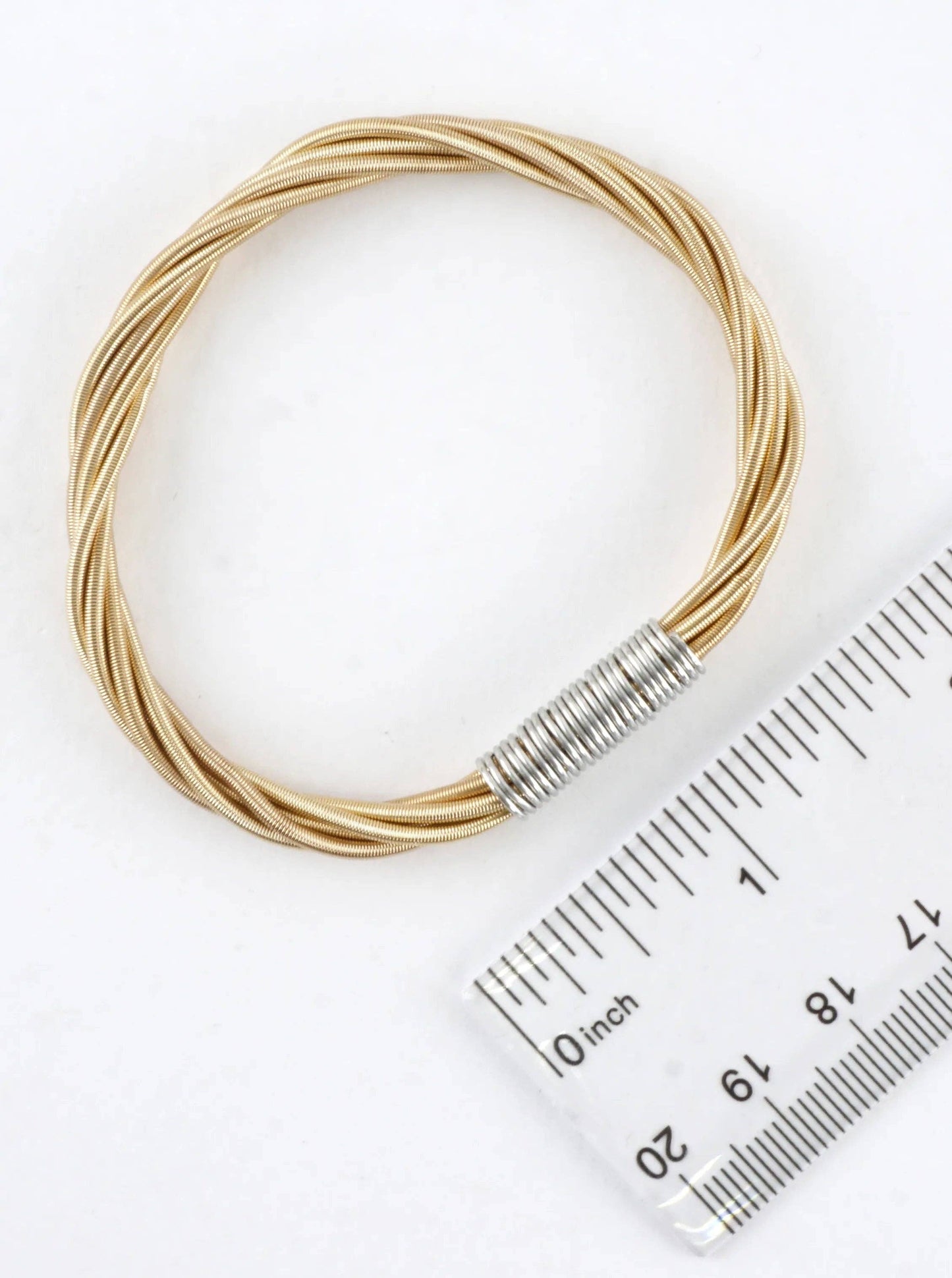 Wired In 2 Places Stretch Piano Wire Bracelet