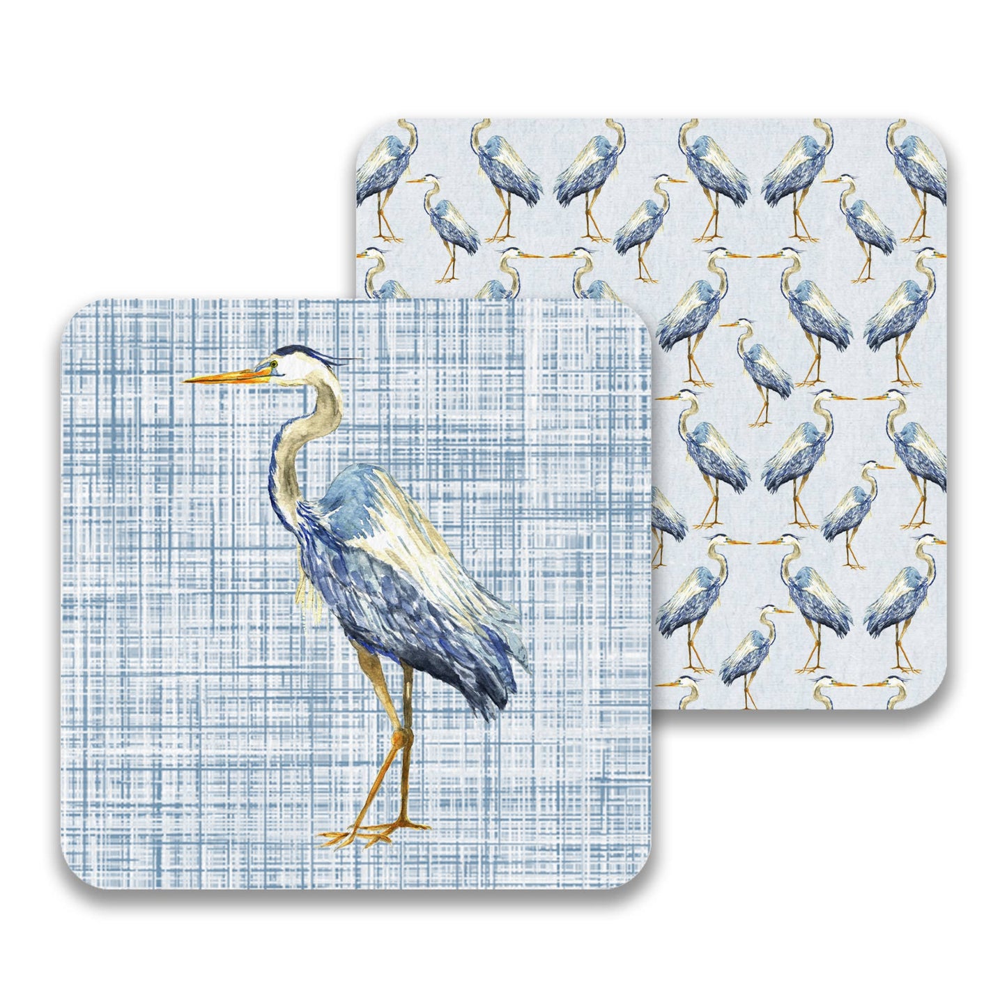 Blue Heron Paper Drink Coaster