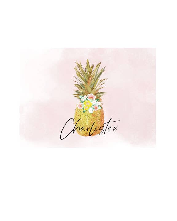 CHARLESTON PINEAPPLE -Note Cards