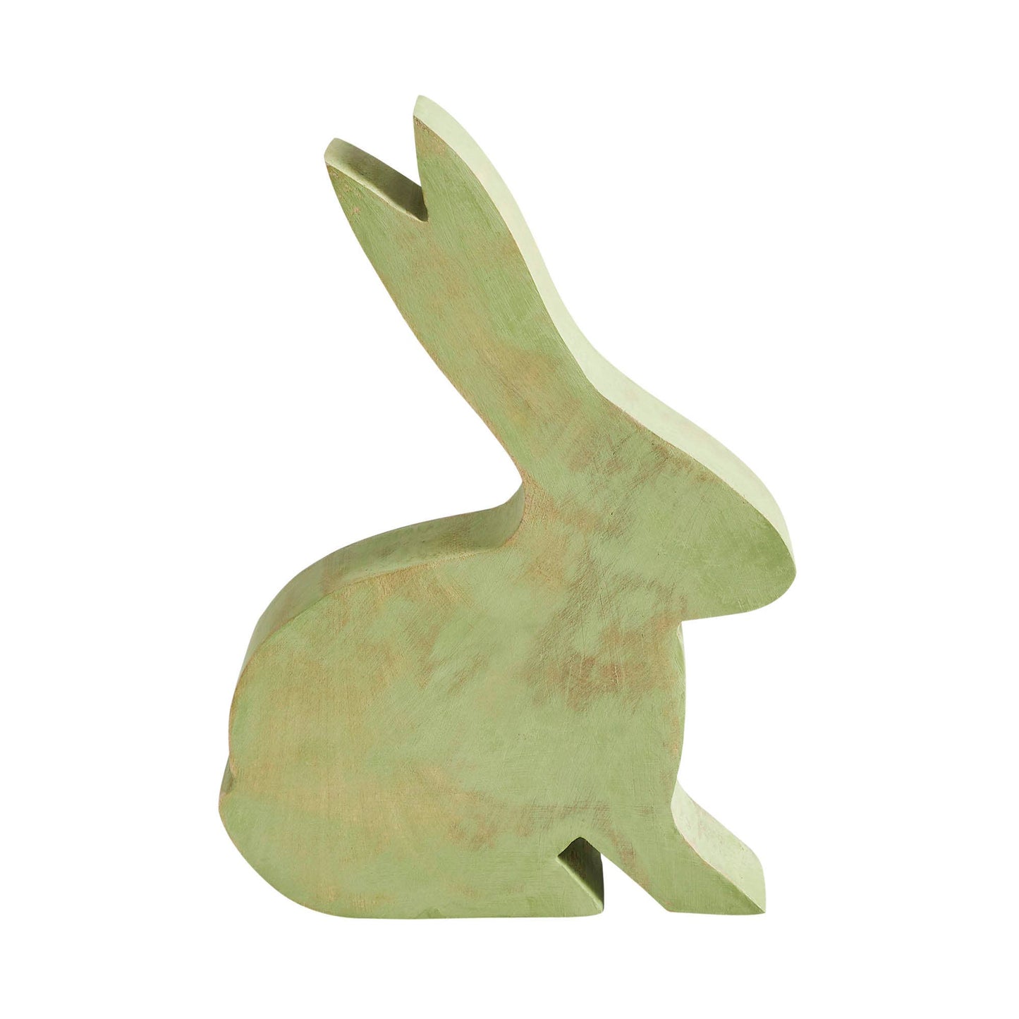 Bunny Hop Wooden Sitting Bunny In Green