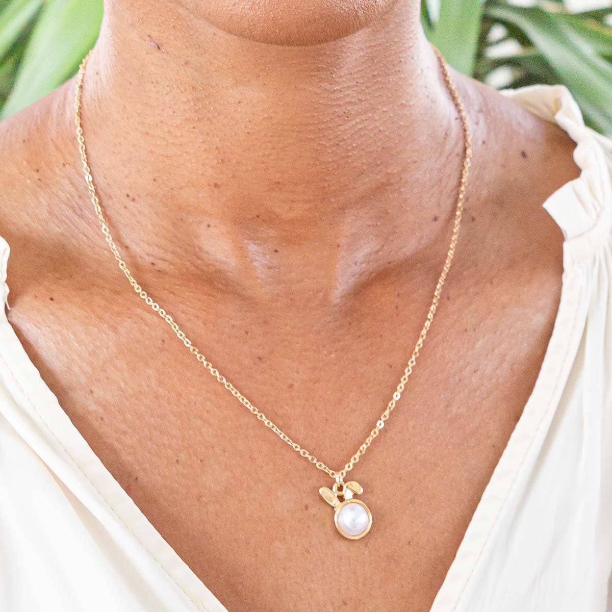 Pearl Bunny Necklace