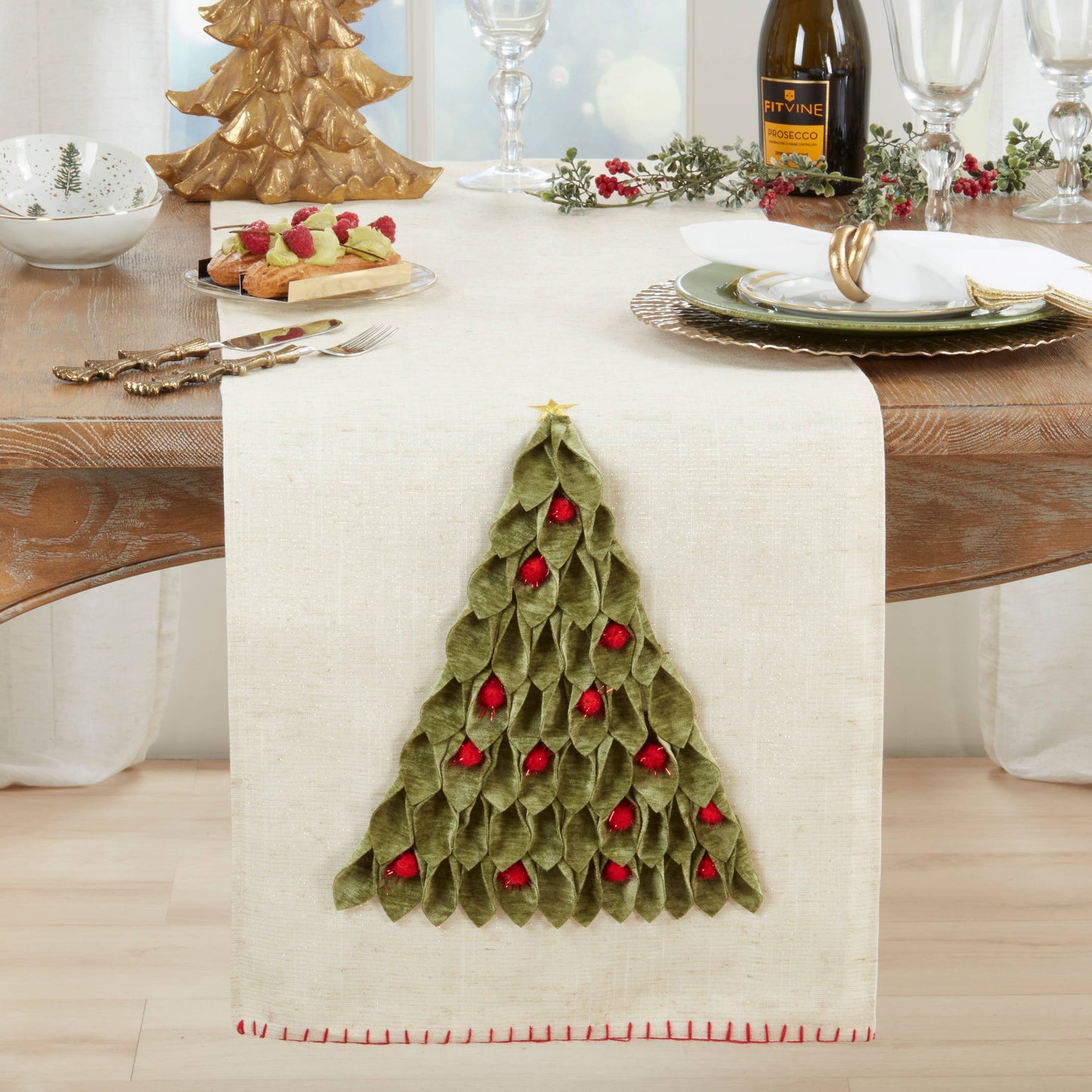Yuletide Tree Table Runner