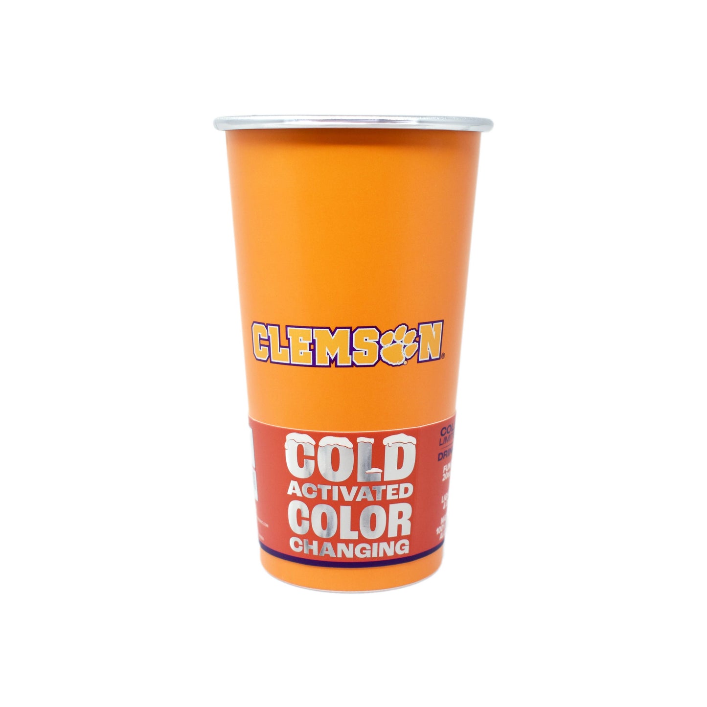 Aluminum Color Changing Cup (20 oz) - Clemson University