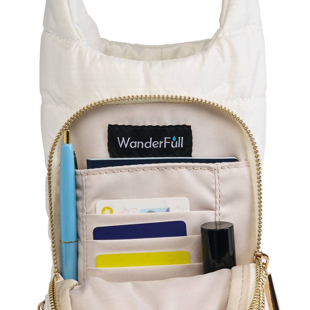 White HydroBag® with Tennis Embroidery