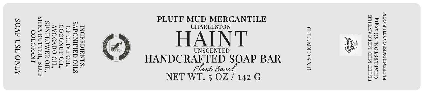 Charleston Haint Blue-Unscented Our soaps are handcrafted with the highest quality of oils such as coconut oil, olive oil, sunflower oil, avocado oil, and shea butter. Locally made in Charleston, SC
We make all of the soaps in house in small batches with unique ingredients for texture, color, and scent. Every soap is one of a kind so style, weight and design may vary slightly, but love and quality goes into each product we make.