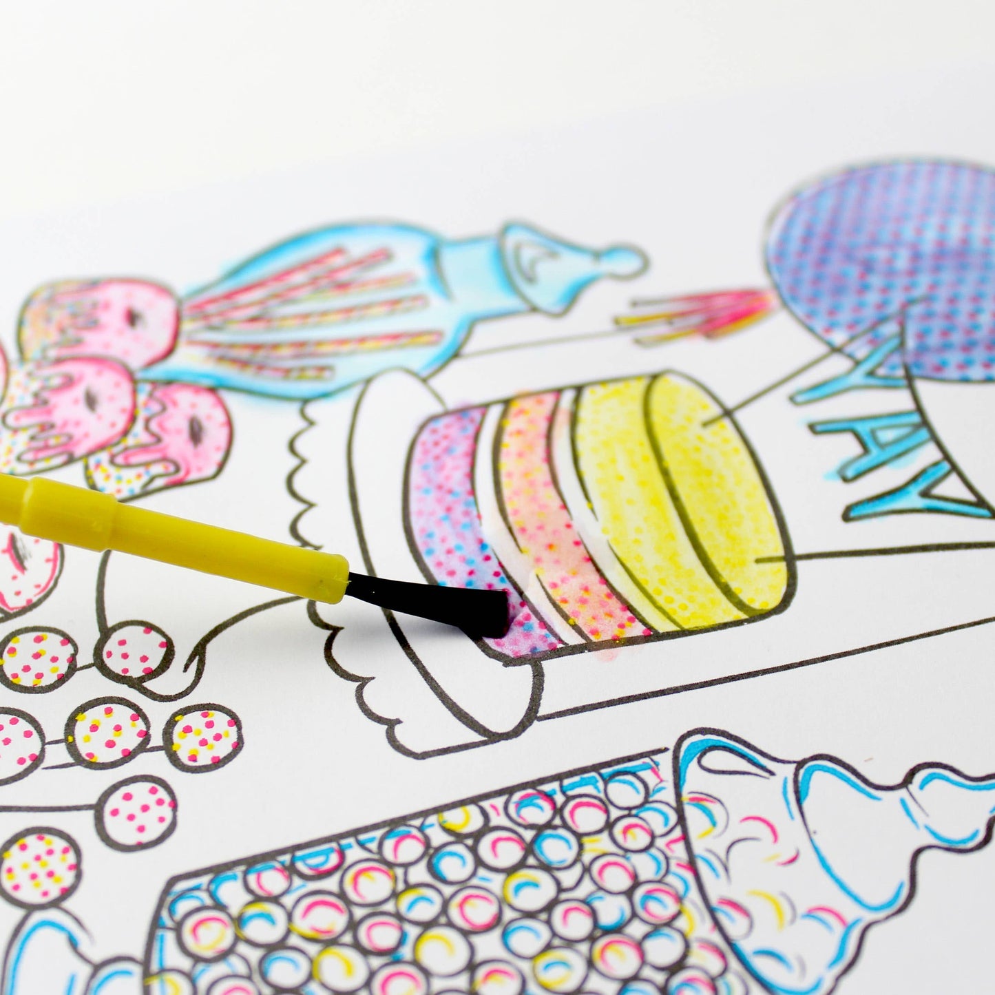 Paint With Water Card - Sweet Table