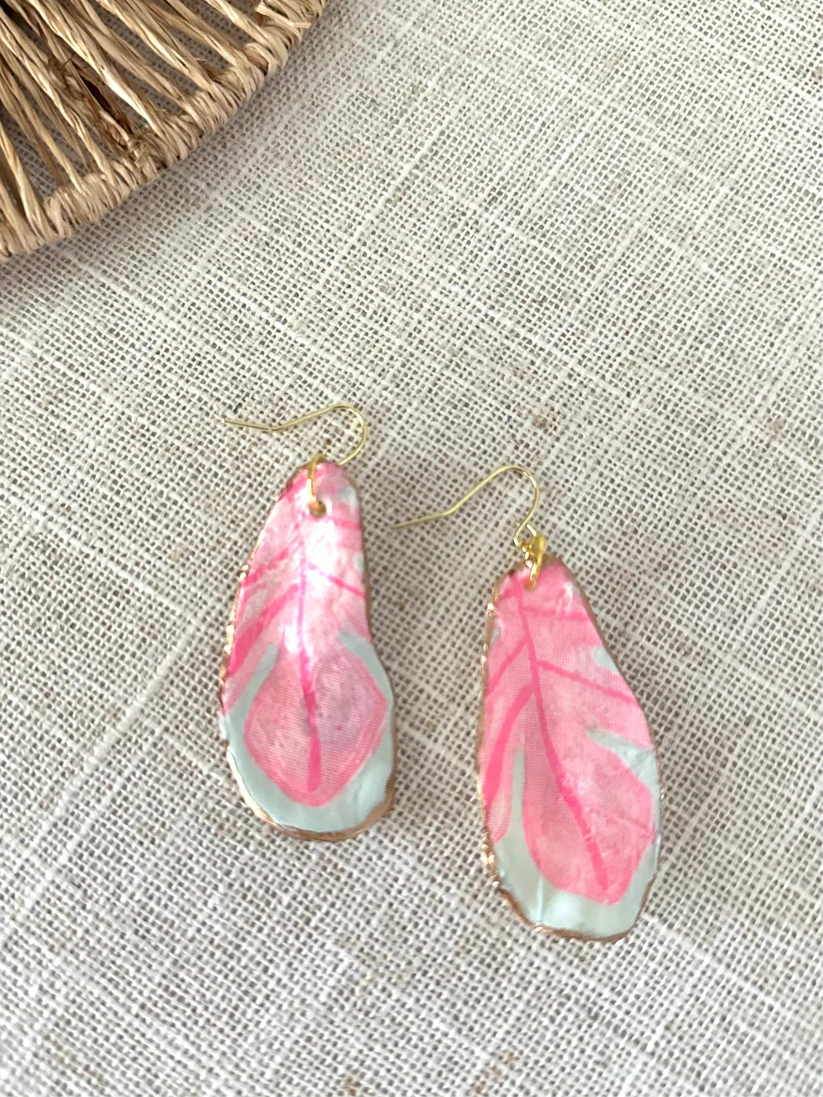 Palm Beach Oyster Shell Earrings