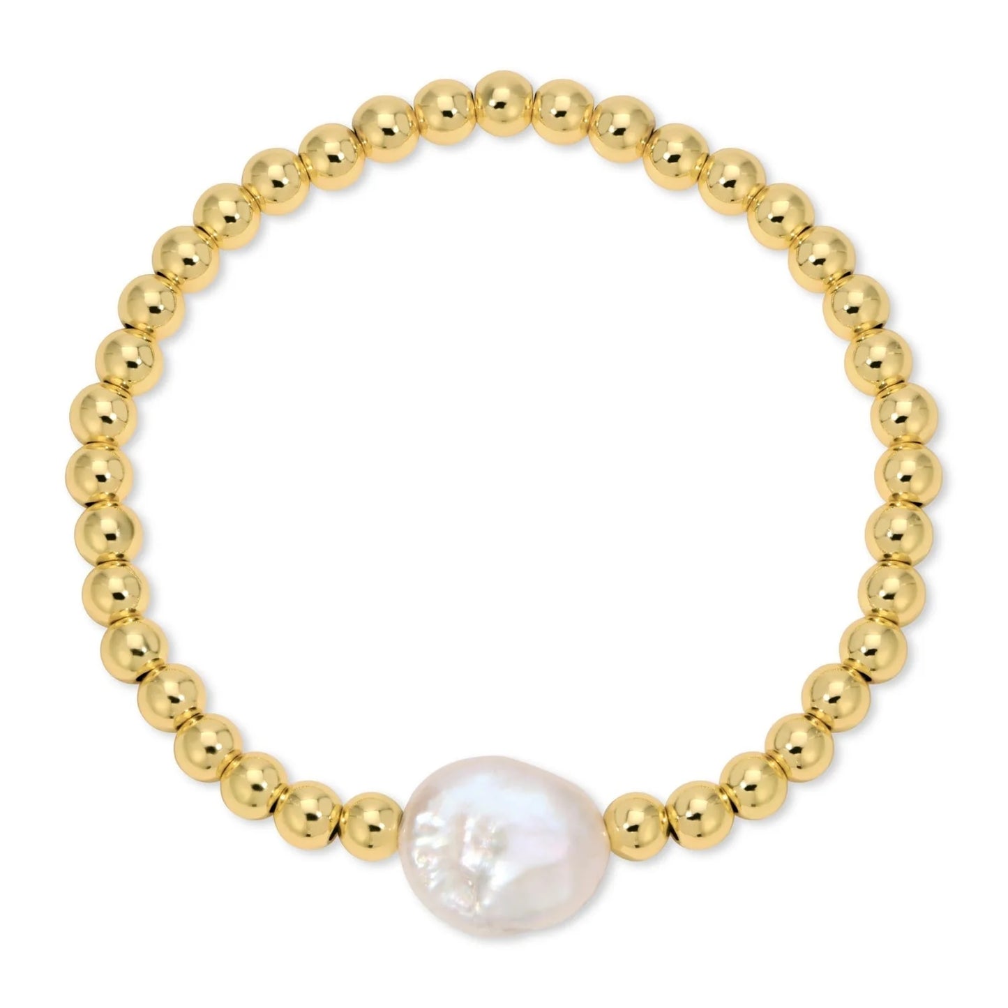 Beaded Bracelet with Baroque Pearl