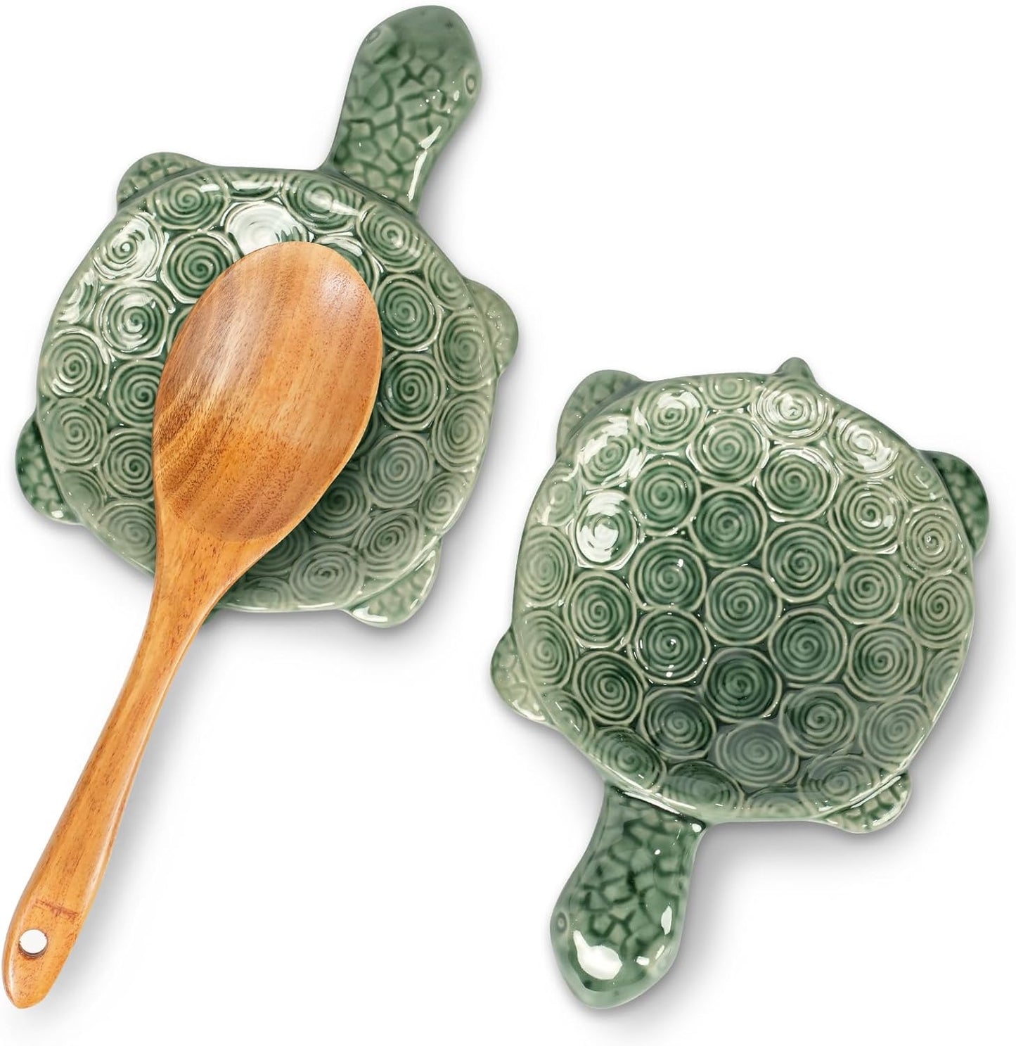 Green Turtle Spoon Rest