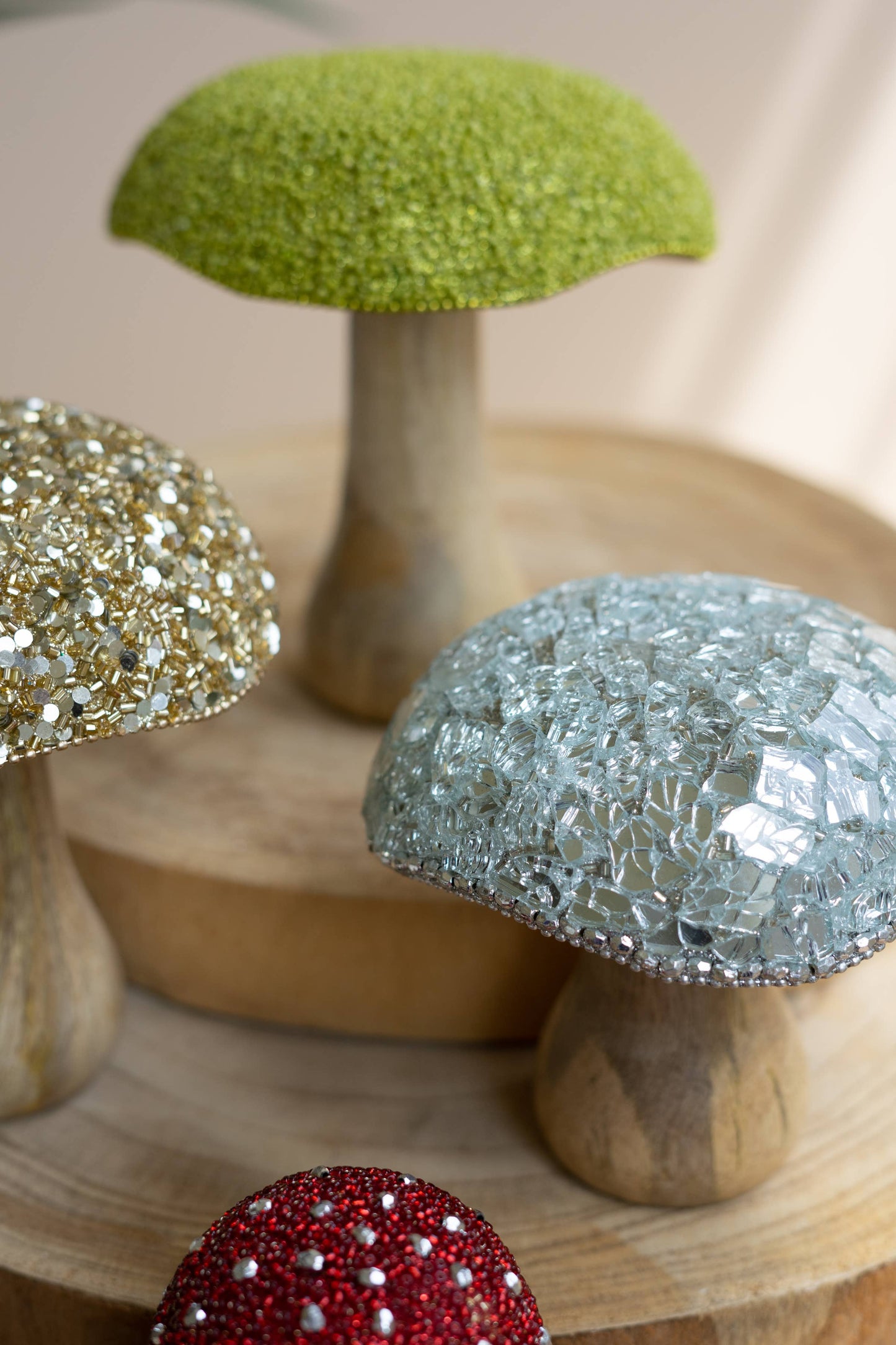 MUSHROOMS WITH MOSAIC TOPS