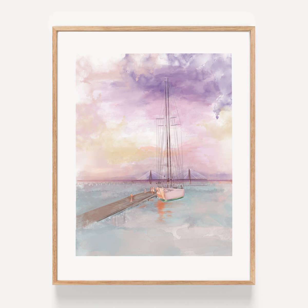 SHEM CREEK, SC - Art Print