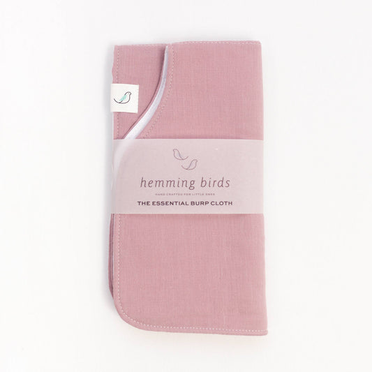 The Essential Burp Cloth -Dusty Rose