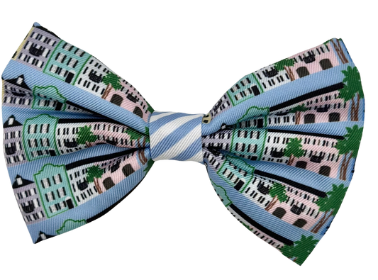 Rainbow Row Bow Tie