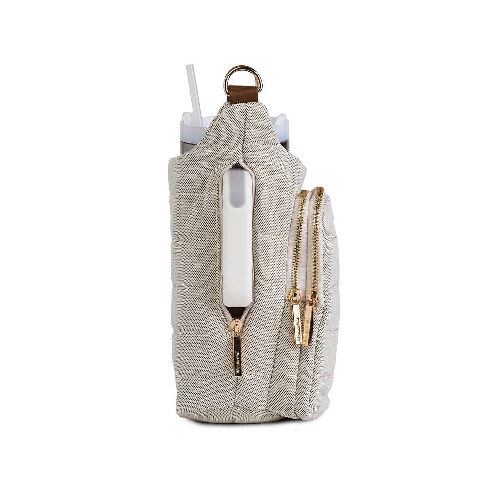 HydroBag® HANDLE Dark Oatmeal Canvas with Canvas Vegan Leather