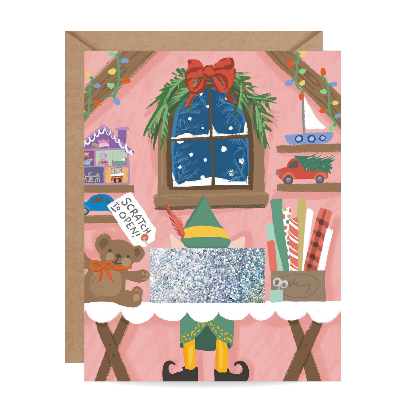 Scratch-off Card - Santa's Workshop - Holiday