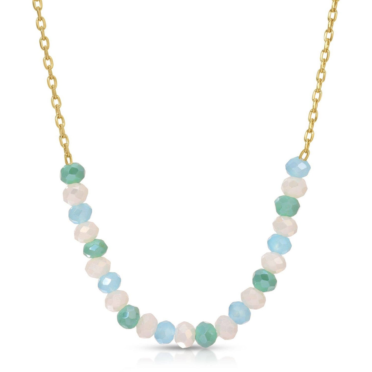 Delicate Crystal Accented Necklace