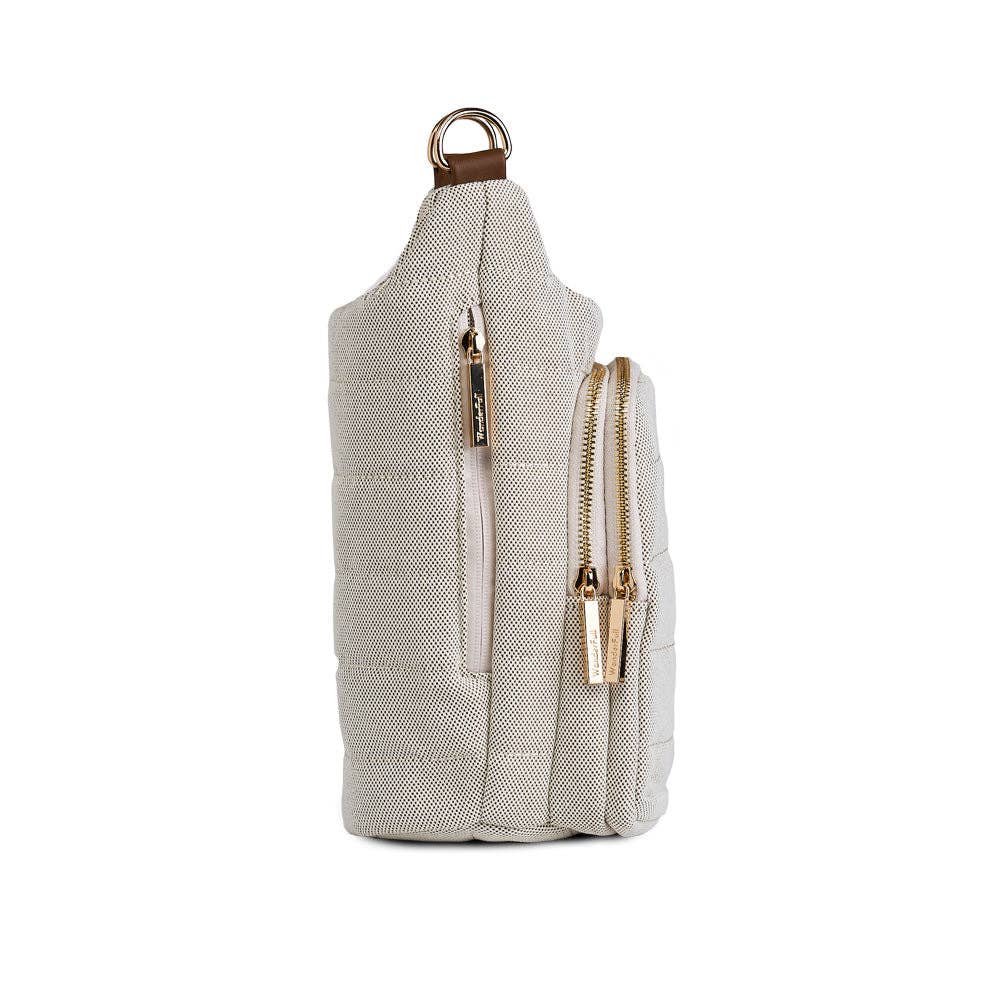HydroBag® HANDLE Dark Oatmeal Canvas with Canvas Vegan Leather