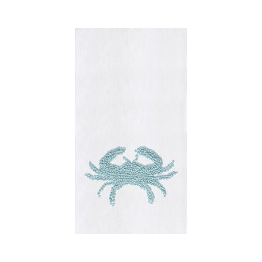 Coastal Crab French Knot Kitchen Towel