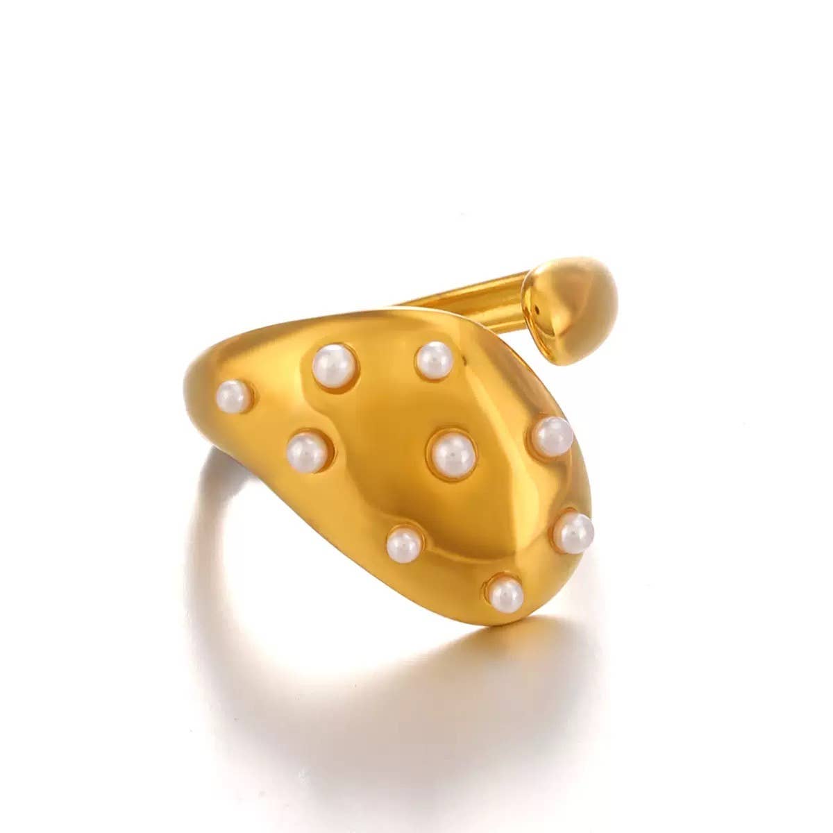 Pearl Drop Ring Waterproof