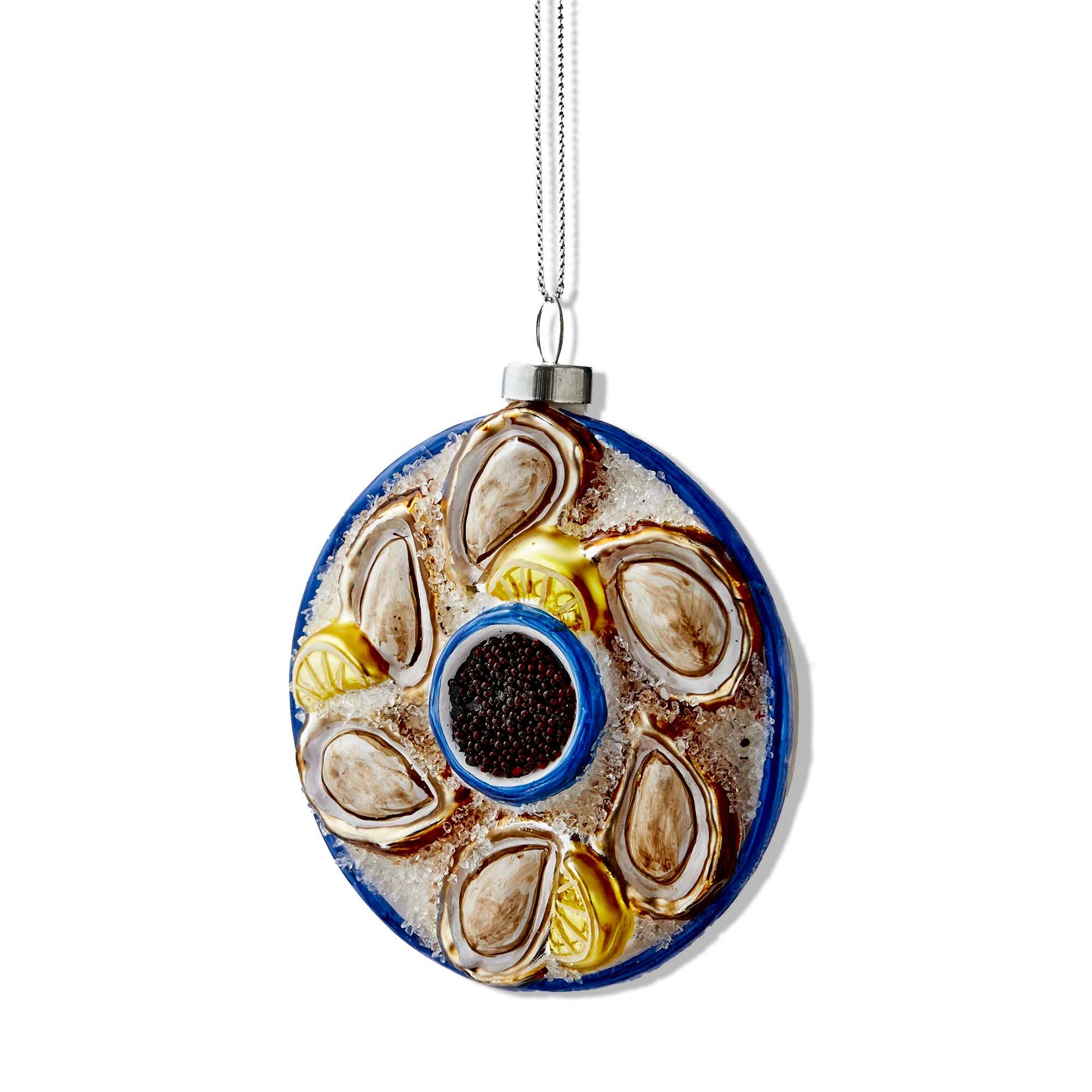 oyster, caviar and lemon ornament