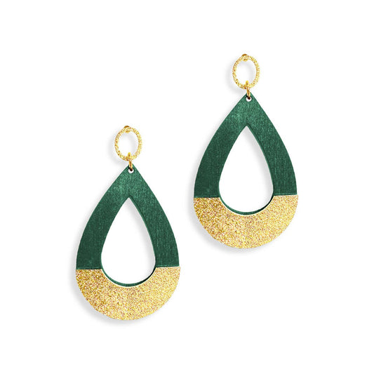 Green Stacy Earrings