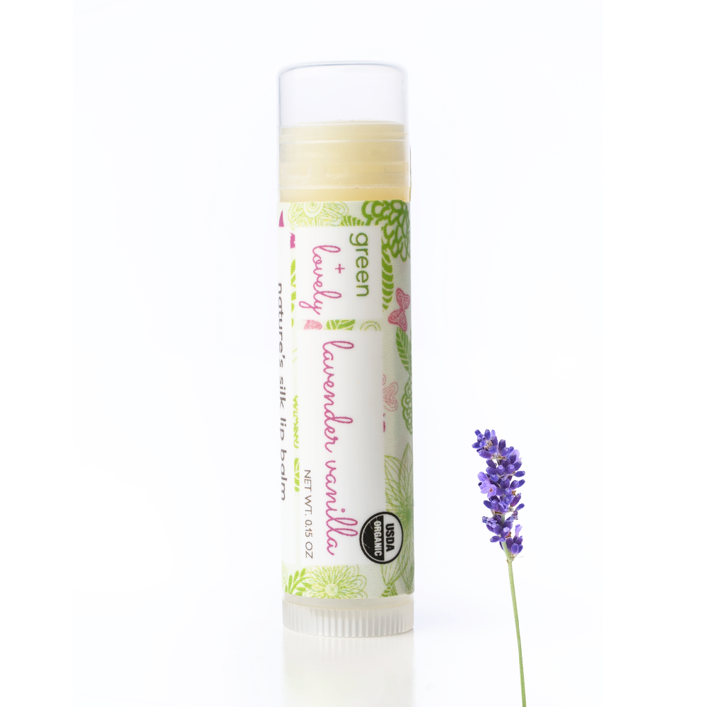 Nature's Silk Lip Balm, Organic - Lavender Vanilla