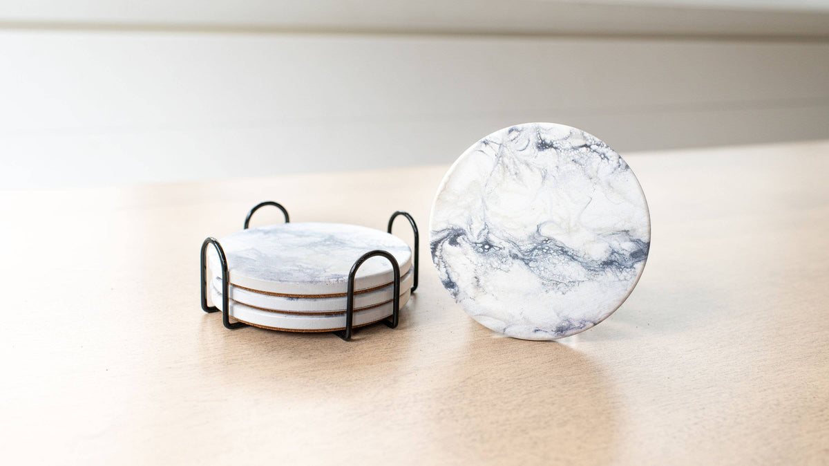 Ceramic Resin Coasters (set of 4)