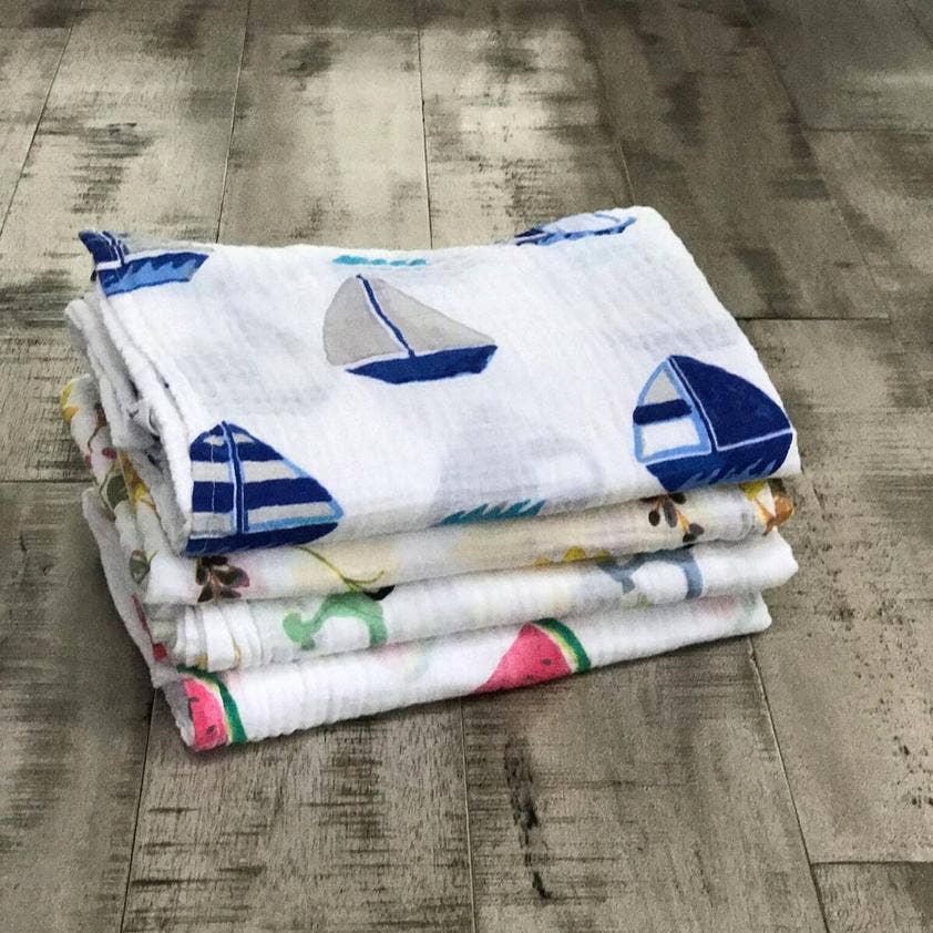 Dreamy Sails Muslin Swaddle Blanket
