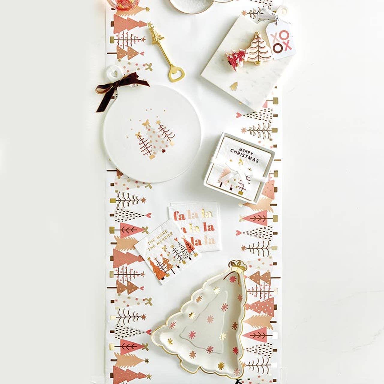 Marble Serving Board with Handle - Tree
