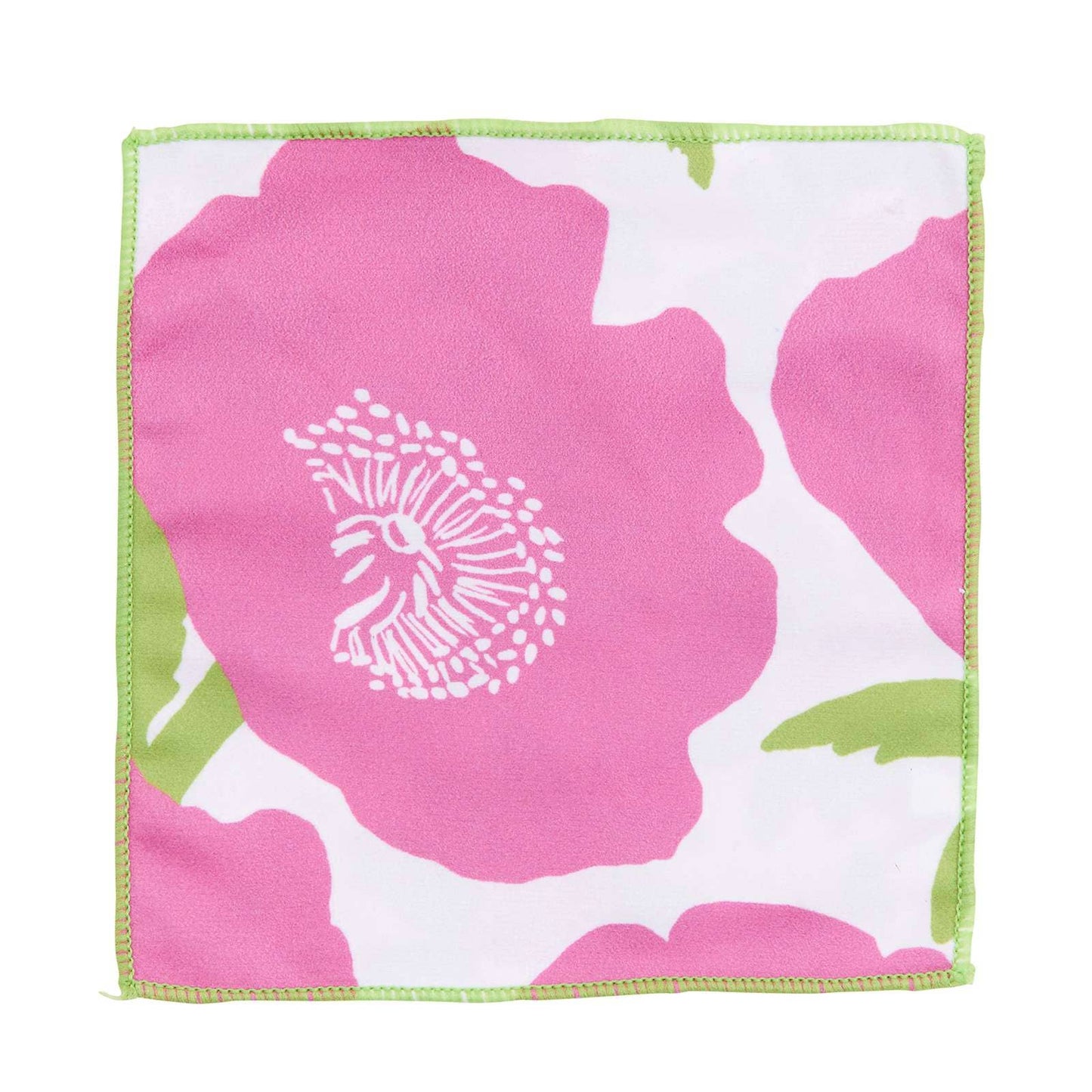 POPPIES PINK Reusable Cocktail Napkins, Set of 8