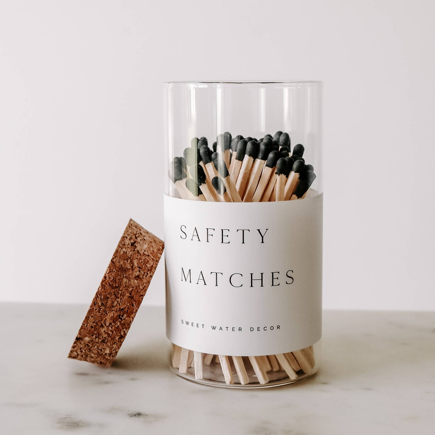 Medium Hearth Matches, Black Tip