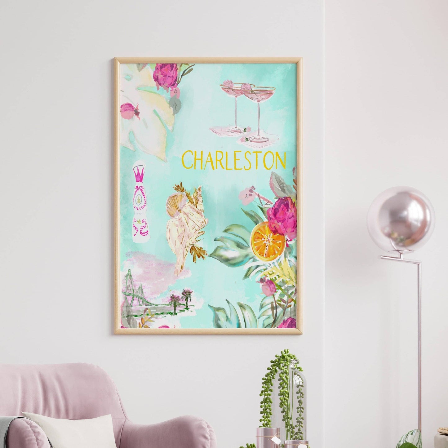 CHARLESTON POSTER - Art Print