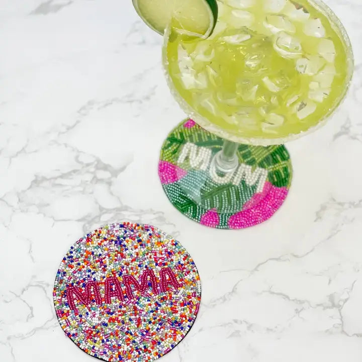 'Mama' Multi Seed Bead Coaster