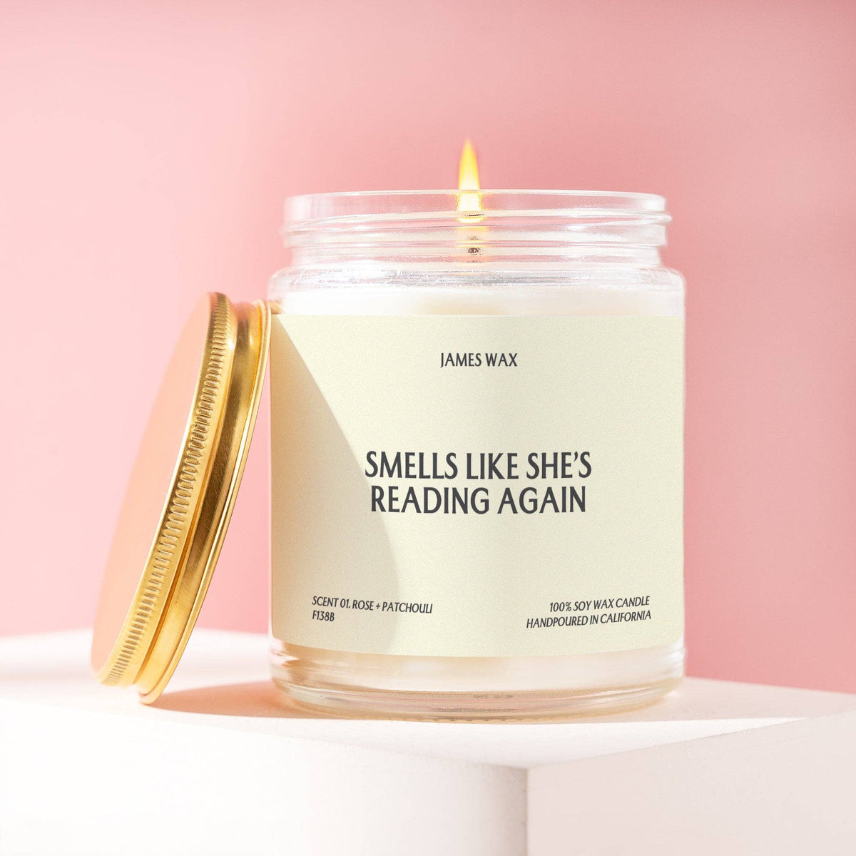 Reader Gift Reading Time Candle Book Fan Bookstore