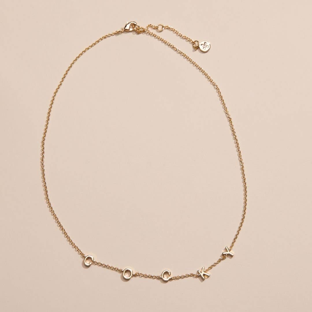 University of South Carolina "COCKY" Initial Necklace