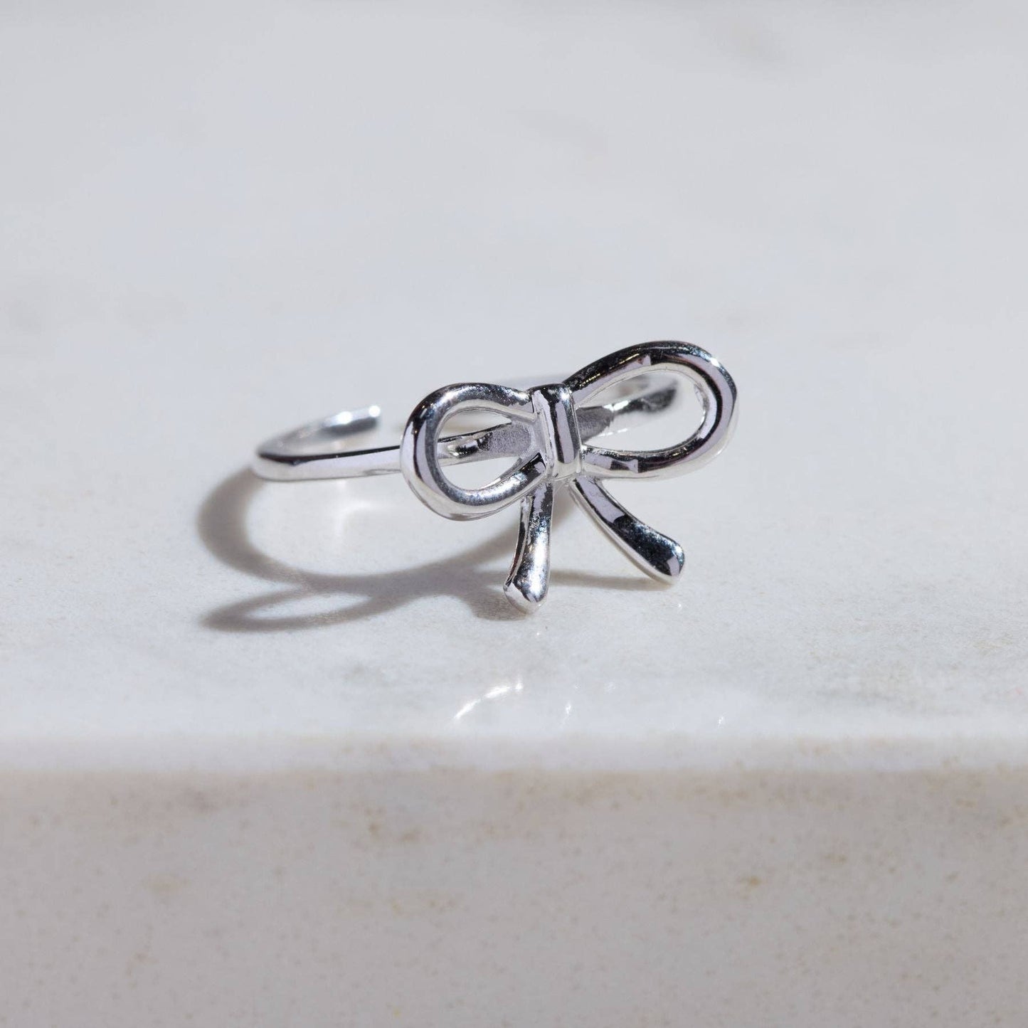 Silver Bow Ring