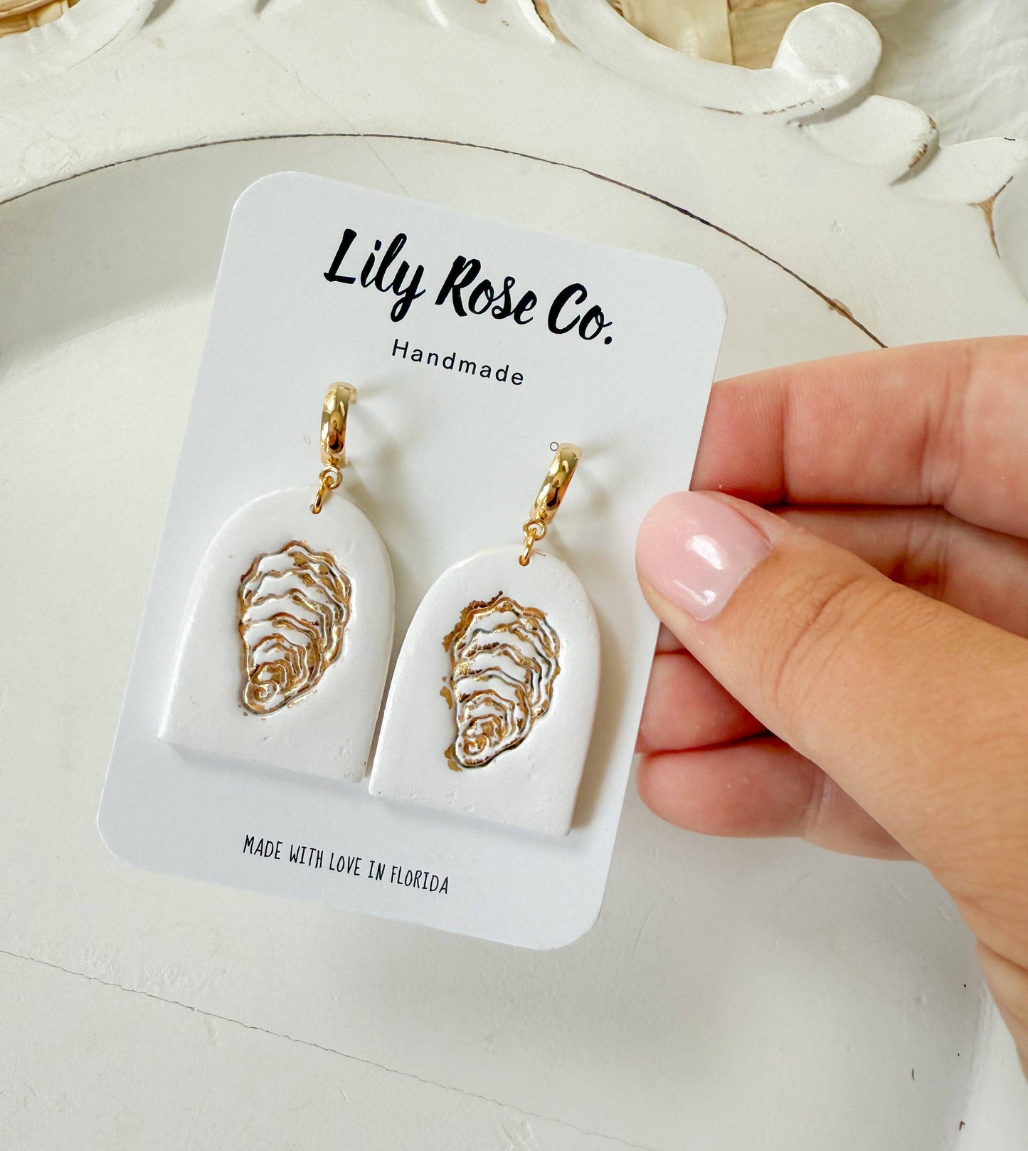 Oyster Imprints Earrings
