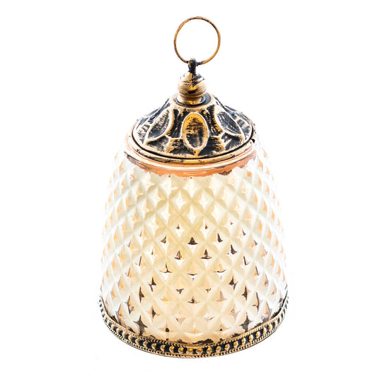 Yellow Diamond LED Lantern