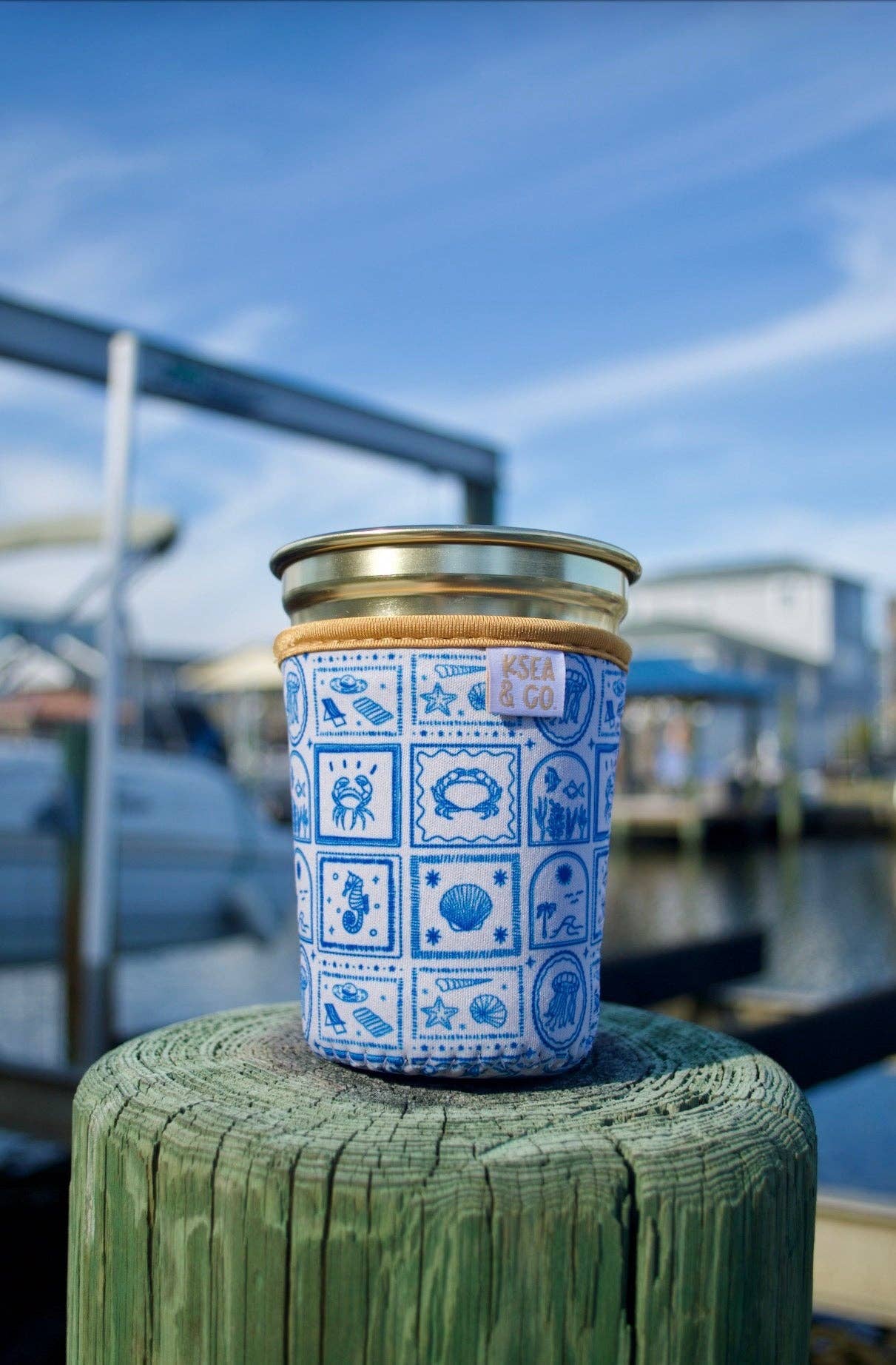 Cobalt Coast Iced Coffee Drink Sleeve