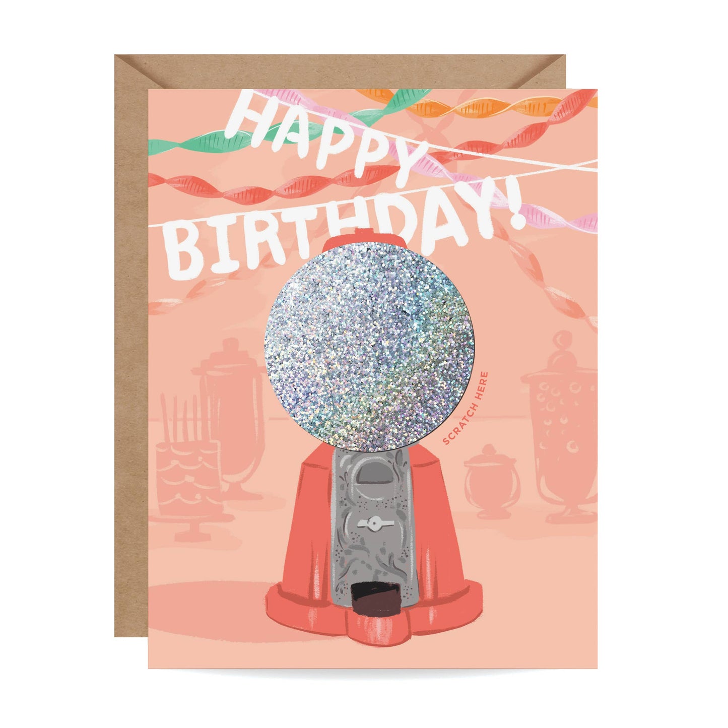 Scratch-off Card - Gumball Machine - Birthday