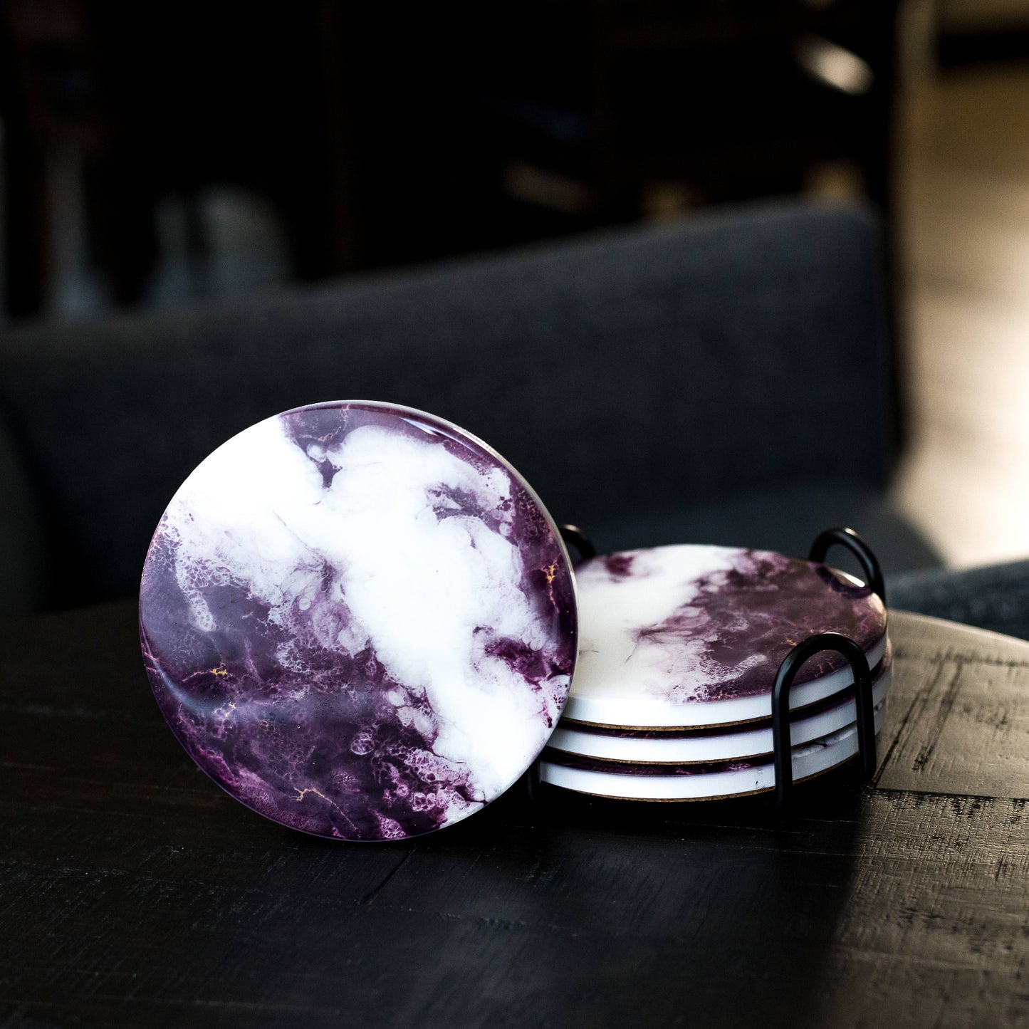 Ceramic Resin Coasters (set of 4)